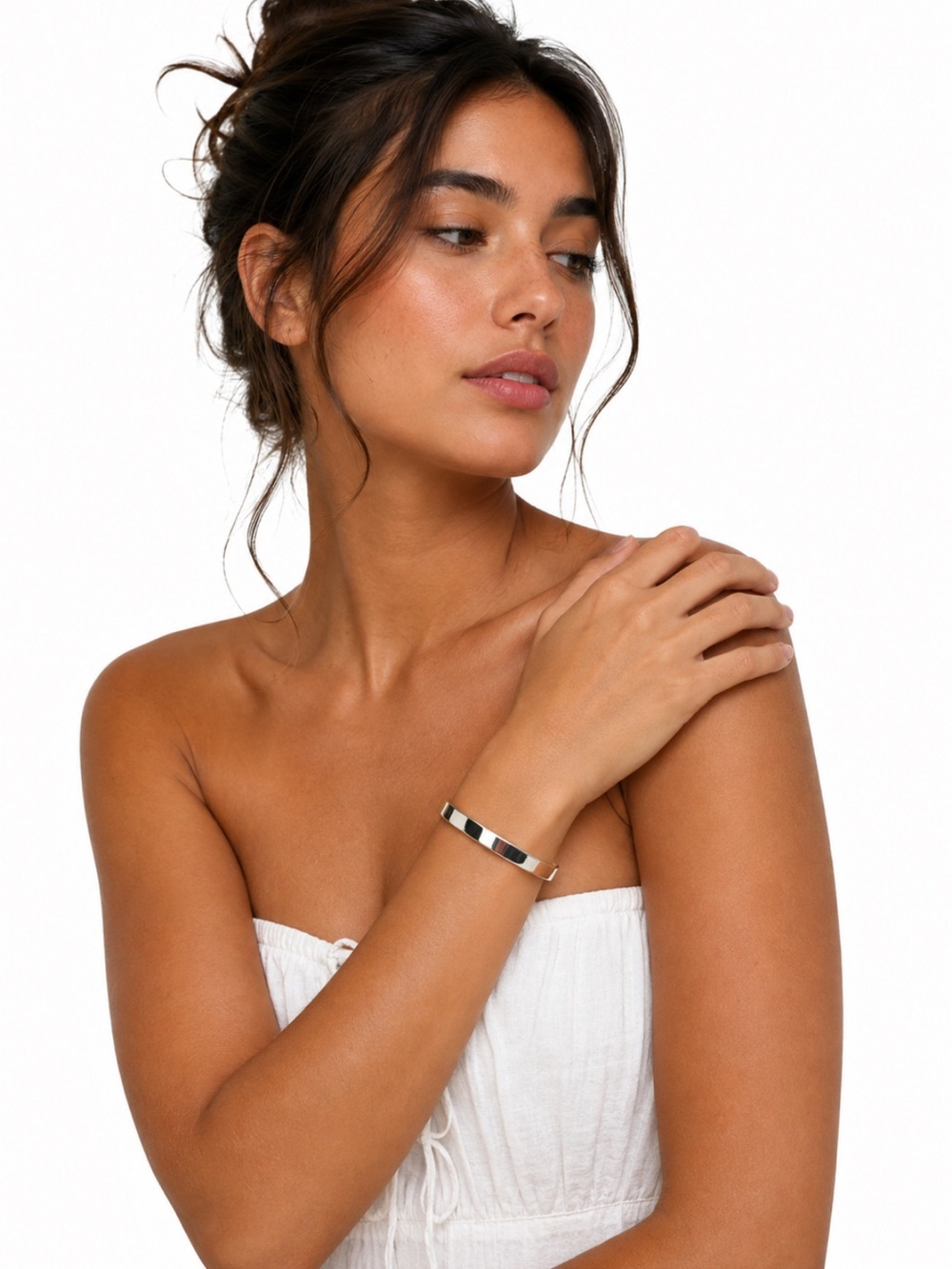 Classic Silver Open Cuff Bracelet - Jewelry